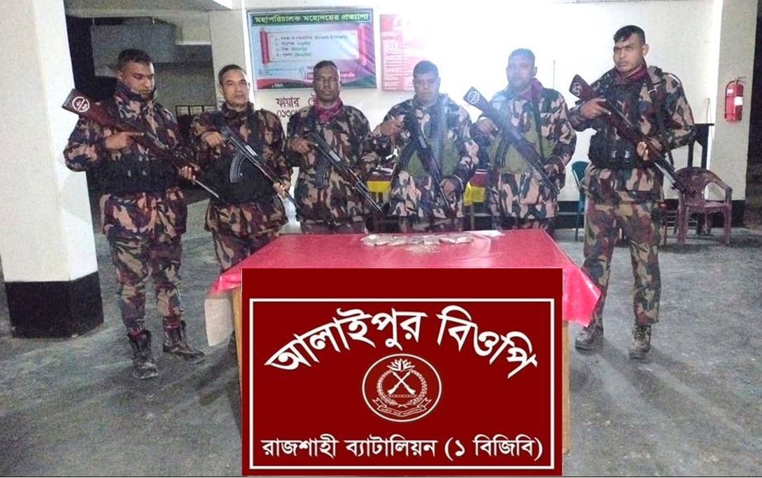 বাঘায় বিজিবি’র জালে বিপুল পরিমাণ ভারতীয় কার্বন ফিল্ম রেজিস্টেন্স আটক