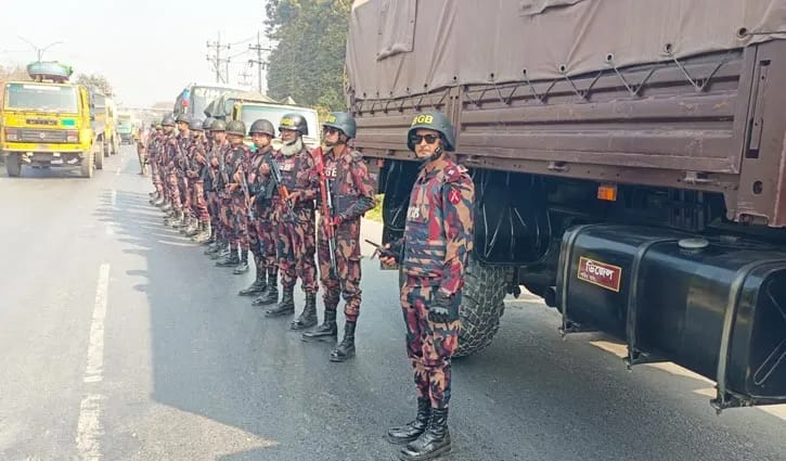 জাতীয় সংসদ নির্বাচনকে ঘিরে গাজীপুরে ১৪ প্লাটুন বিজিবি মোতায়েন