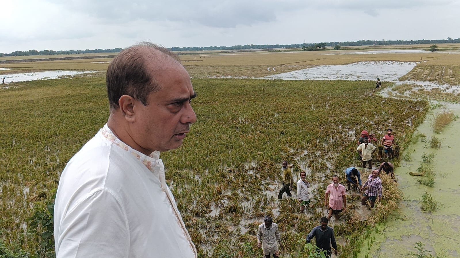 কেন্দুয়া উপজেলায় বন্যা ও দুর্যোগ এলাকা পরিদর্শন করেছেন সংসদ সদস্য ড. রফিকুল ইসলাম হিলালী - প্রভাতী নিউজ 